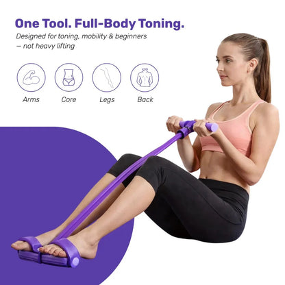 Pedal Resistance Band | Tone Arms, Abs & Belly at Home