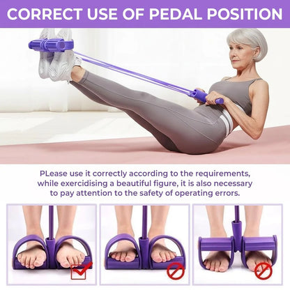 Pedal Resistance Band | Tone Arms, Abs & Belly at Home