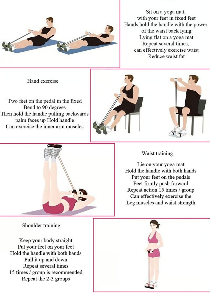 Pedal Resistance Band | Tone Arms, Abs & Belly at Home