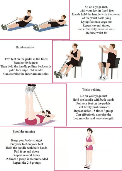 Pedal Resistance Band | Tone Arms, Abs & Belly at Home
